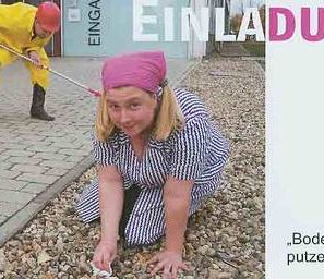 Ausstellung „Bodenpersonal - putzen - kann jeder?!“ Einladung 2009